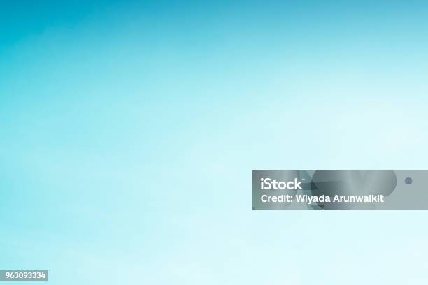 Sky Background With Blue White Cloud Light Bright Clean Clear Stock Photo - Download Image Now
