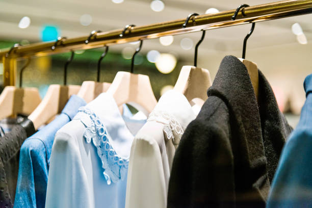 istock Women elegant clothing in a store 963096750