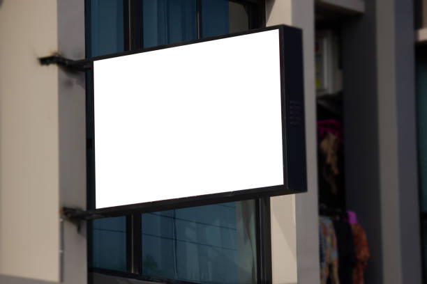 istock White blank billboard or signboard on street side for mock up presentation. 963102280