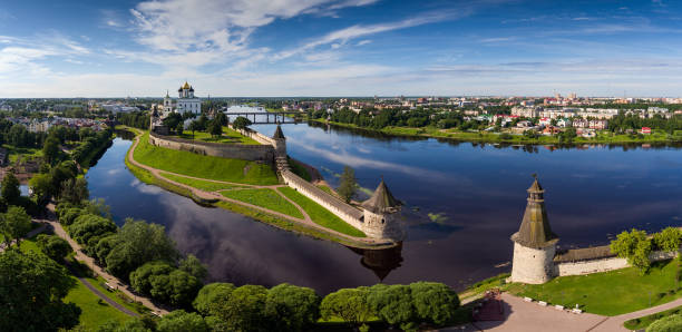 istock Aerial panorama of Pskov Kremlin 963111006