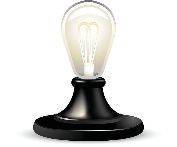ヴィンテージの電球 - エジソン電球点のイラスト素材／クリップアート素材／マンガ素材／アイコン素材