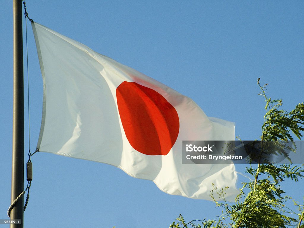 Bandera japonesa - Foto de stock de Cultura japonesa libre de derechos