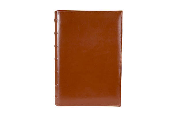 Blank Leather Binder with Clipping Path stock photo