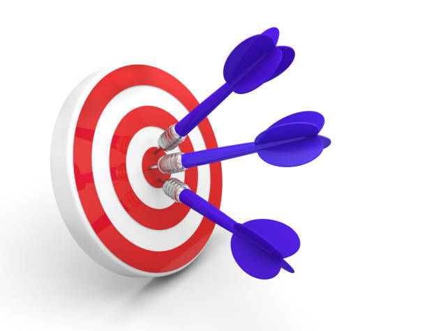 istock dart arrow target goal reach 3D 963125244