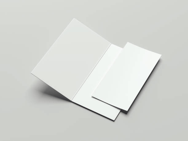 istock White isolated leaflet and paper sheet, 3d rendering 963126138
