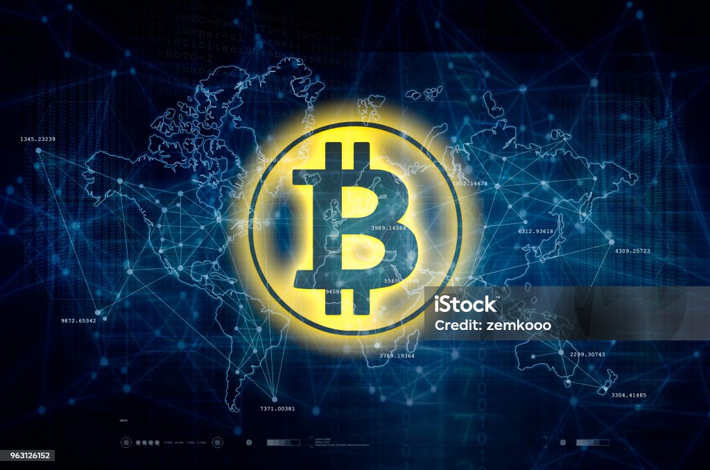 Ethereum and Bitcoin blockchain Ethereum & Bitcoin artwork Ethereum Stock Photo