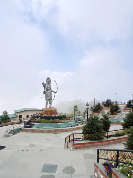 Ramayana Hindu God statue in Namchi City, Sikkim State in India, 15th April, 2013.