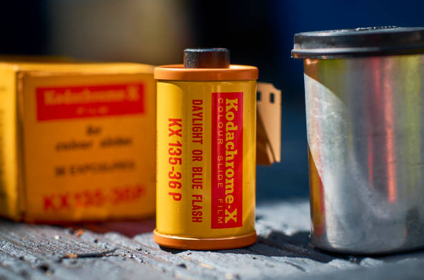 Roll of Kodak Kodachrome 35mm Transparency Film, It was first introduced in 1935 and became very popular with professional photographers for its rich colours.