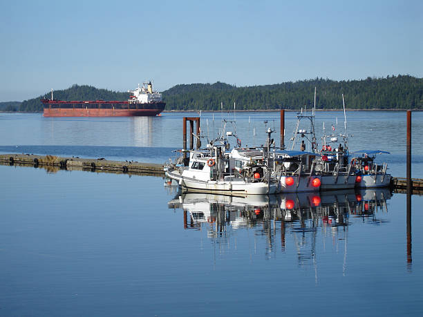 Nautical Vessels at Cowichan Bay, located on Vancouver Island.