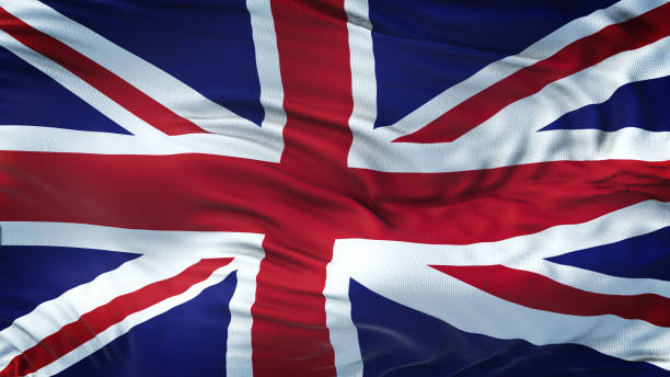 istock UK Realistic Waving Flag Background 963133312