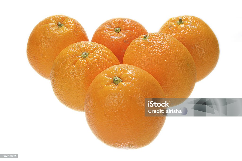 Sześć pomarańczowe - Zbiór zdjęć royalty-free (Bez ludzi)
