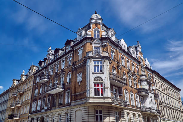 istock Facade of a residential building with balconies 963137600