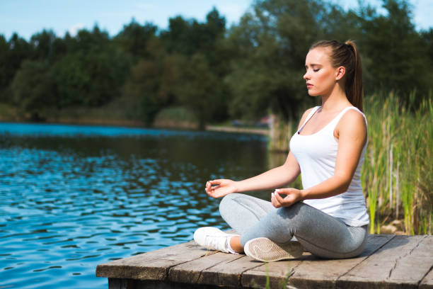 istock Meditation by the lake 963141458