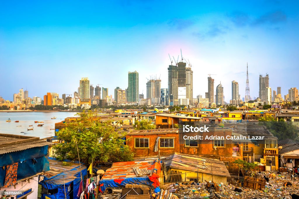 Ciudad de Mumbai, India - Foto de stock de Pobreza libre de derechos