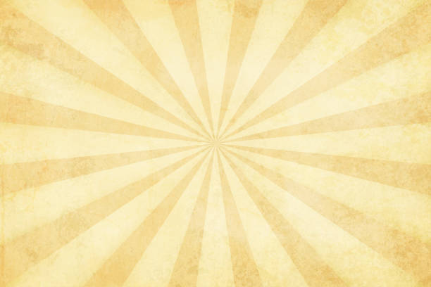 vektor-illustration von grunge leichte braune sunburst - parchment backgrounds paper distressed stock-grafiken, -clipart, -cartoons und -symbole