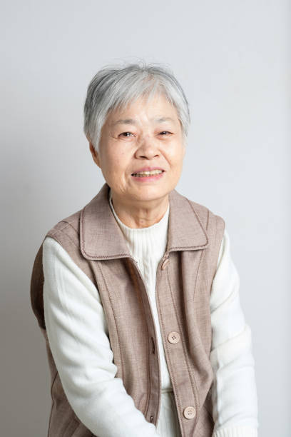 istock Japanese happy senior portrait 963151090