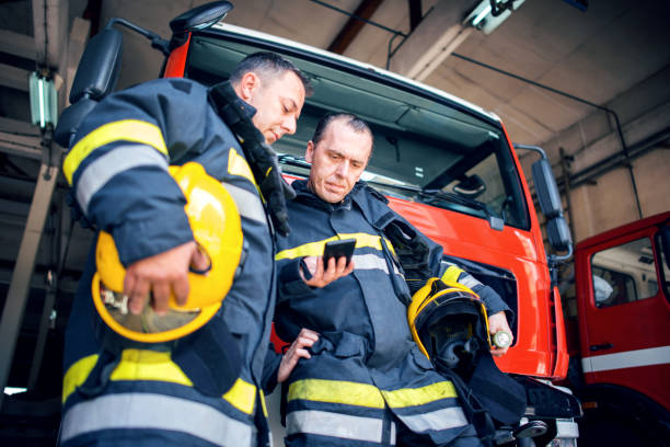 894 Fireman Mobile Stock Photos, Pictures & Royalty-Free Images - iStock