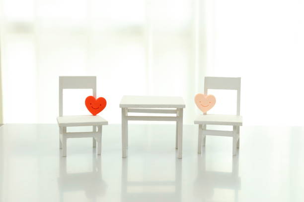 White miniature furniture, indoors, white background,White miniature furniture, indoors, white background,