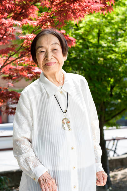 istock Japanese happy senior portrait 963161396