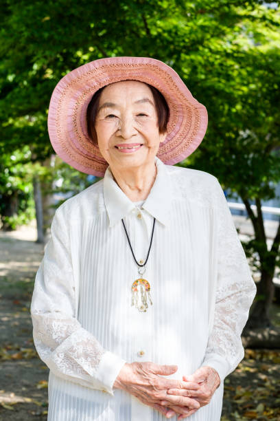 istock Japanese happy senior portrait 963161420