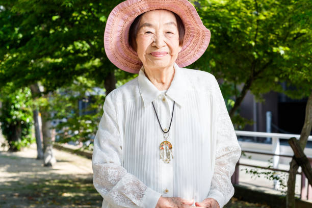 istock Japanese happy senior portrait 963161424