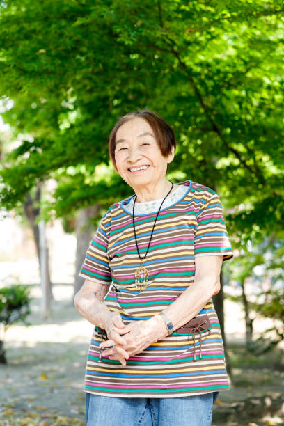 istock Japanese happy senior portrait 963161462