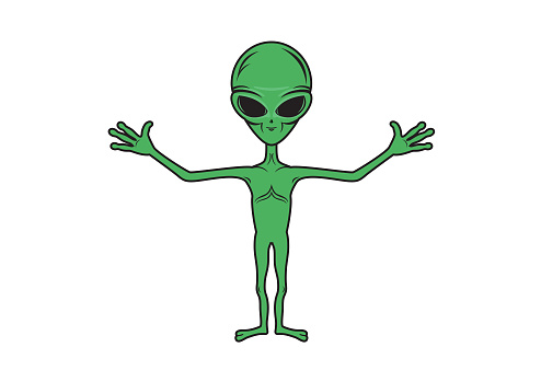 Alien vector image