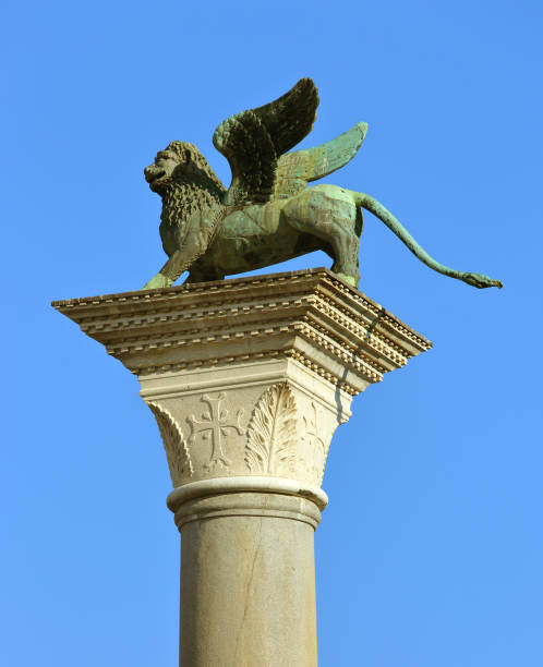 istock Winged lion sculpture in Venice 963180498