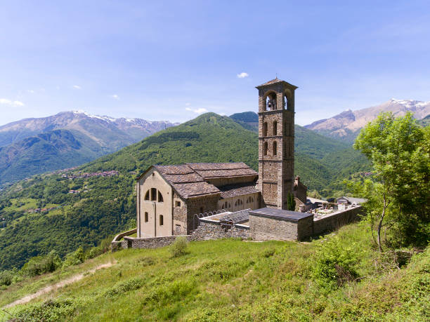 istock old church between mountains in Italy 963181054