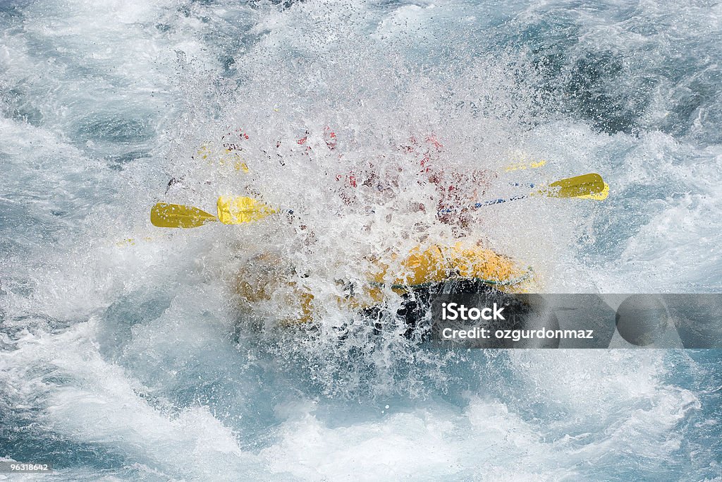 Wildwasser-rafting - Lizenzfrei Wildwasser-Floßfahrt Stock-Foto