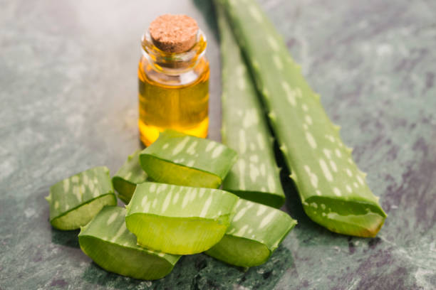 istock Bottle of aloe vera oil 963187926