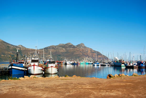 Seaside view of south-Africa stock photo