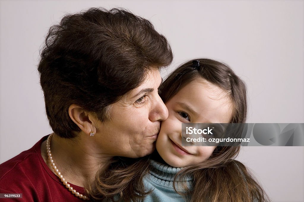 Großmutter kiss " - Lizenzfrei Aktiver Senior Stock-Foto