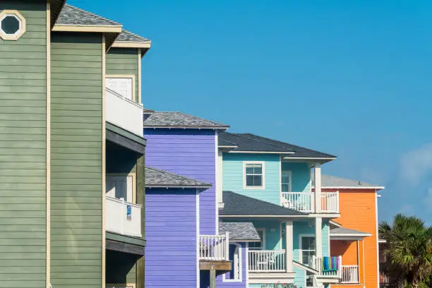 Photo of Colorful Modern Rental Vacation homes in Port Aransas , Texas on Padre Island Texas Gulf Coast