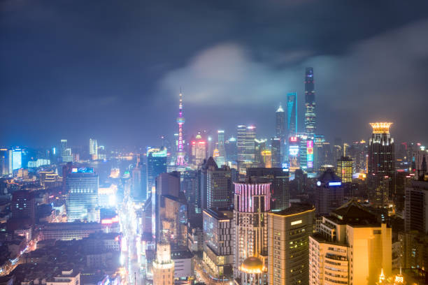 istock beautiful shanghai cityscape at night 963202288