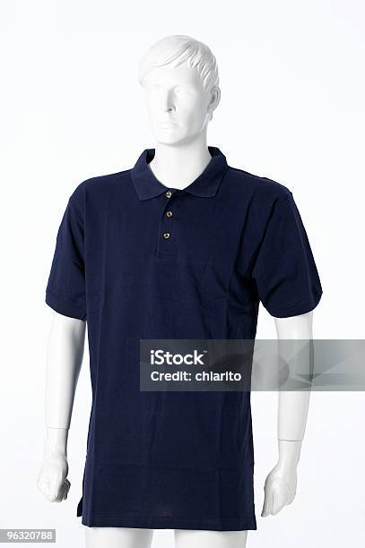 Blu Camisa De Polo Foto de stock y más banco de imágenes de Algodón - Textil - Algodón - Textil, Arrugado, Azul