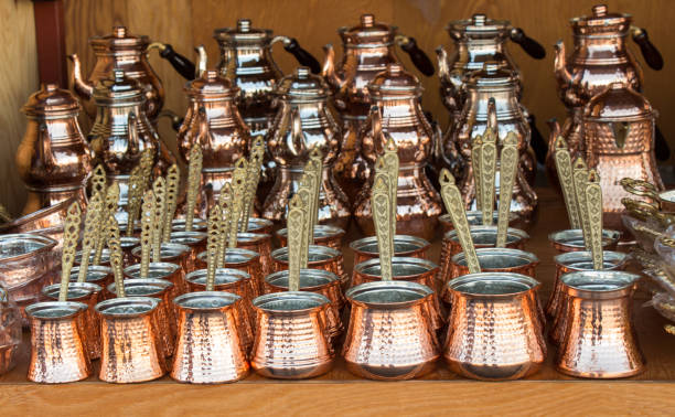istock Coffee pots made in a traditional style 963212116