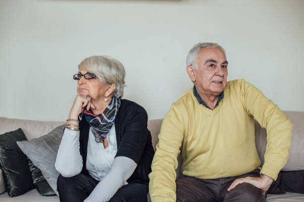 istock Senior couple angry at each other 963221568