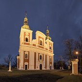 The nights Virgin Madonna church, Panna Maria, Krnov, Czech republic