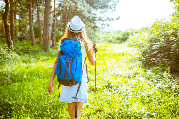 istock Couple hiking and having fun 963239472
