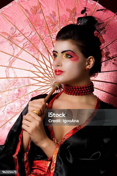 Photo libre de droit de Modèle De Costume De Geisha banque d'images et plus d'images libres de droit de Accessoire - Accessoire, Adulte, Art du portrait