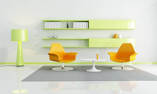 istock bright red and orange living room 96327011