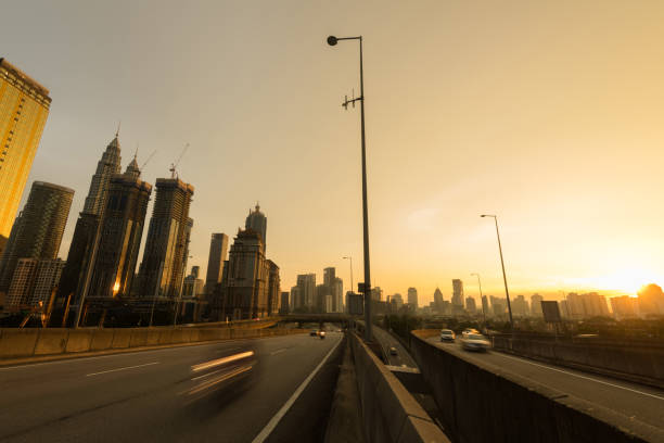 istock Kuala Lumpur skyline at sunset 963273038