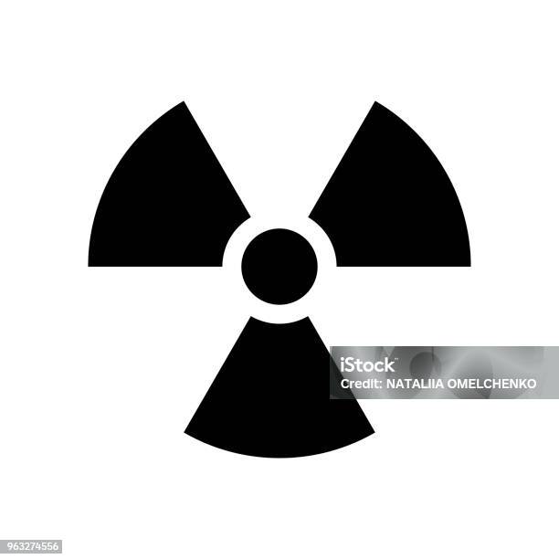 Strahlung Symbol Vecor Symbol Radioaktivitätsymbol In Der Schwarzen Farbe Stock Vektor Art und mehr Bilder von Radioaktive Verseuchung