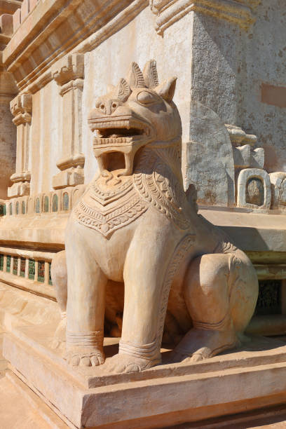istock Statue of mystery lion in Bagan 963278318