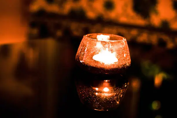 Photo of Lit Candles in The Dark