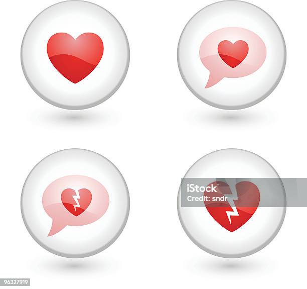 Любовь Значки — стоковая векторная графика и другие изображения на тему Значок - Значок, Любовь, Обсуждение