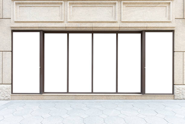 istock Shop Boutique Store Front with Big Window and Place for Name 963279472