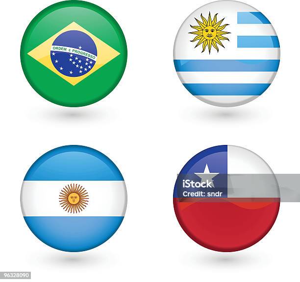 Ícones De Bandeira - Arte vetorial de stock e mais imagens de América do Sul - América do Sul, Argentina, Bandeira