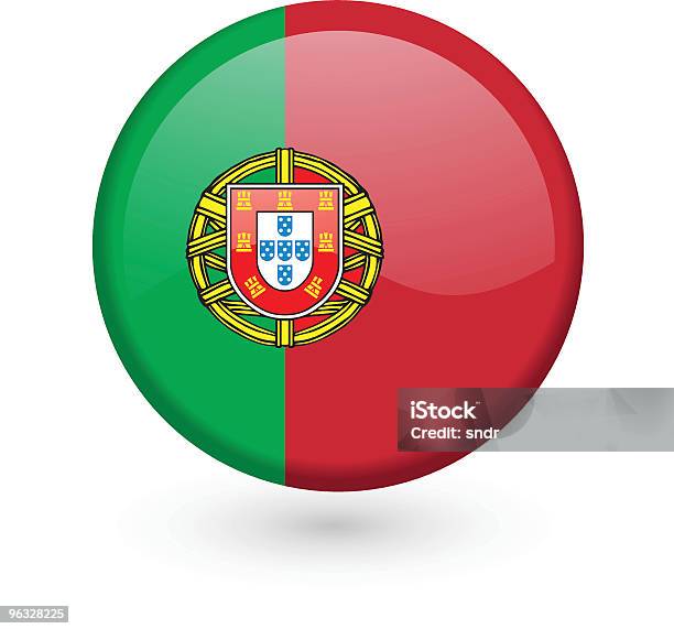 Vetores de Botão De Vetor Bandeira Portuguesa e mais imagens de Bandeira Portuguesa - Bandeira Portuguesa, Bandeira nacional, Botão - Peça de Máquina